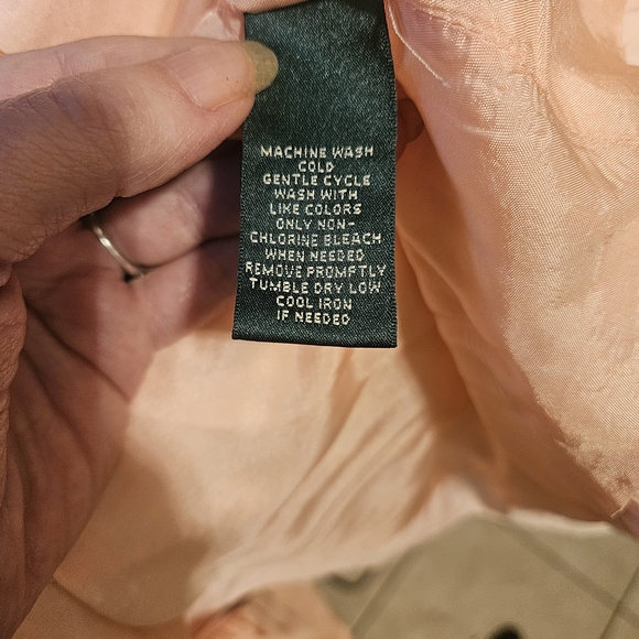 Lauren Ralph Lauren Blush Double-Breasted Trench Coat - Picture 7 of 8